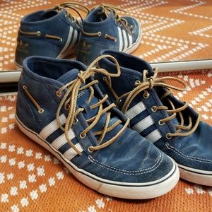 Blue vintage Adidas shoes